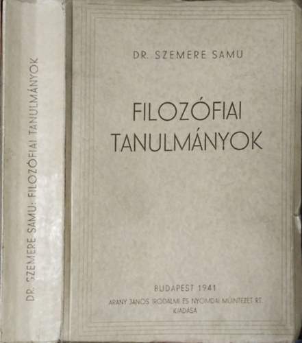 Dr. Szemere Samu - Filozfiai tanulmnyok