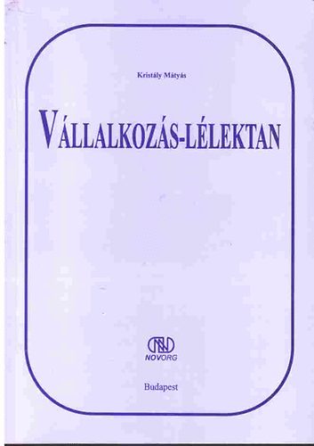 Kristly Mtys - Vllalkozs-llektan