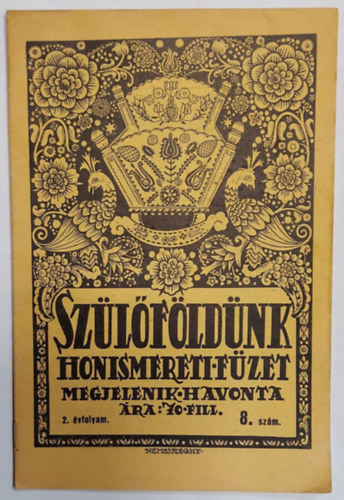 Szepessy Sndor - Szlfldnk- Honismereti fzet - 2. vfolyam - 8. szm