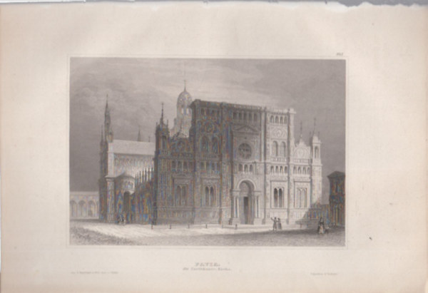 Pavia (Olaszorsz�g, Eur�pa) (16x23,5 cm m�ret� eredeti ac�lmetszet, 1856-b�l)