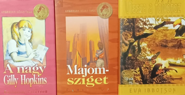 Katherine Paterson, Paula Fox, Eva Ibbotson - A nagy Gilly Hopkins + Vissza a folyhoz + Majomsziget  (3 m)