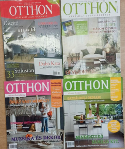 4 db Otthon magazin: 2004. május - 2006. október - 2009. augusztus - 2011. március