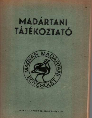 Magyar Madrtani Egyeslet - Madrtani tjkoztat 1982. prilis-szeptember
