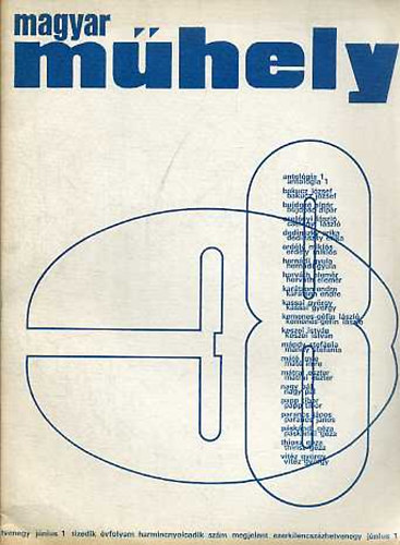 Magyar M�hely 1971 j�nius (10. �vf. 38. sz�m)