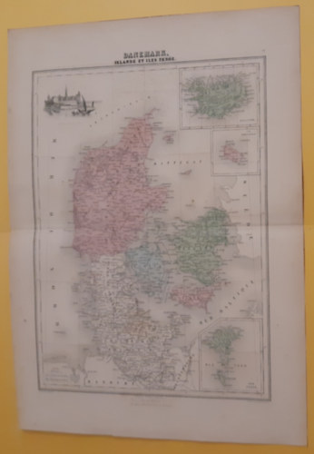 Danemark Islande et Iles Faeröe /Atlas Migeon-térkép/