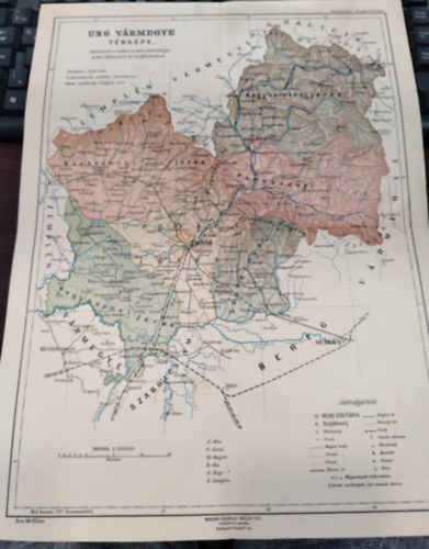 B�k�s V�rmegye t�rk�pe 1:420.000