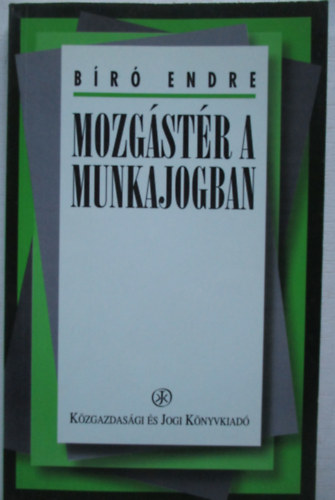 Bíró Endre - Mozgástér a munkajogban