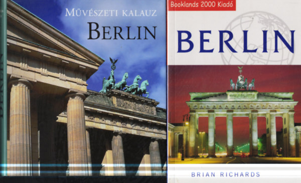 2 db Berlin �tik�nyv: Booklands Berlin + Berlin m�v�szeti kalauz
