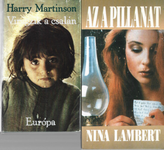 2 db k�nyv, Harry Martinson: Vir�gzik a csal�n, Nina Lambert: Az a pillanat