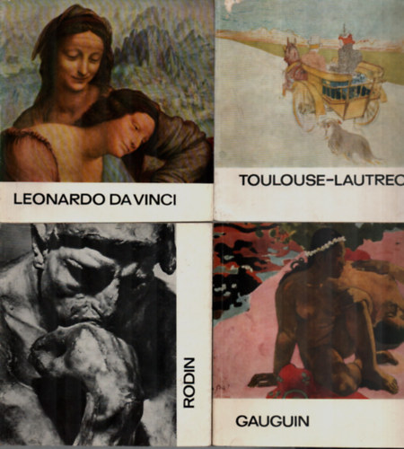 Farkas Zoltn, H. Takcs Marianna, Lyka Kroly Horvth Tibor - 4 db A mvszet kisknyvtra egytt: Leonardo Da Vinci, Toulouse-Lautrec, Rodin, Gauguin.