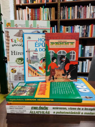 Ursula  s Dolder, Willi, Jane Walker, Angelica Roberts, Szkely Istvn, Helen Edom Dolder - Ifjsgi ismeretterjeszt knyvcsomag 7 darabos KNYVMENT AJNLAT: Emlsk - Szrazon, vzen s a levegben, llatvilg a puhatestektl a madarakig, 100 lloms - 100 kaland: Egyiptom, Fiatal lovasok kziknyve,Penny lovasiskol