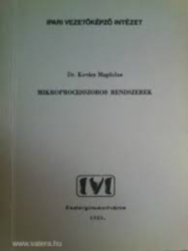 Dr. Kovcs Magdolna - Mikroprocesszoros rendszerek