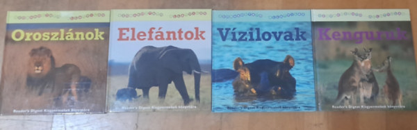 Readers Digest - 4 db Reader's Digest "sz�rakoztat� �llatvil�g": Oroszl�nok, Elef�ntok, Kenguruk, V�zilovak