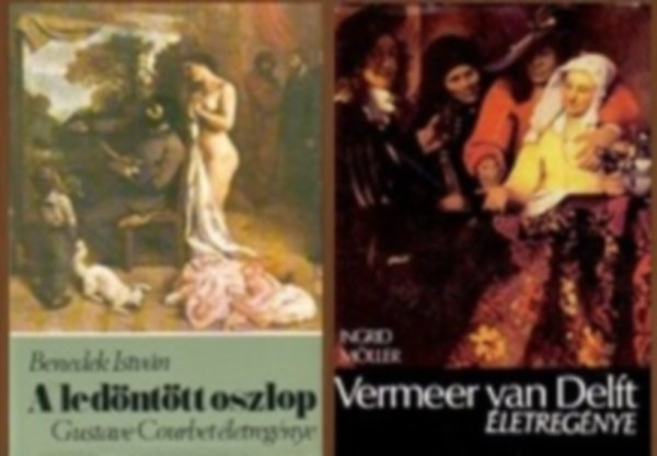 Ingrid Möller Benedek István - 2 db-os könyvcsomag - festők élete: A ledöntött oszlop (Gustave Courbet életregénye) / Vermeer Van Delft életregénye