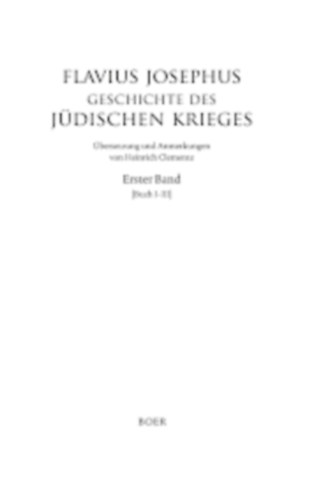 Geschichte des jüdischen krieges (a zsidó háború története német nyelven)