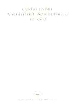 Gergő Endre - Gergő Endre válogatott pszichológiai munkái