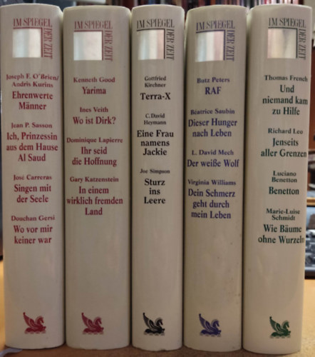 5 db Im Spiegel der Zeit, n�met nyelv� antol�gia, vegyes �r�kt�l (a c�mek a fot�n l�that�k!)