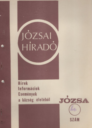 Jzsai Hrad 4. szm ( Hrek Informcik Esemnyek a kzsg letbl ) 1979