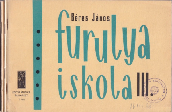 Béres János - Furulya iskola I-II-III. kötet