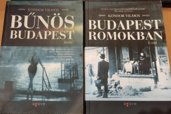 Kondor Vilmos - 2 db Budapest krimi: B�n�s Budapest + Budapest romokban