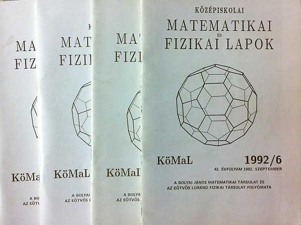 Lugosi Erzs�bet  (f�szerk.) - K�z�piskolai matematikai �s fizikai lapok (1993 -1994 - 1995) 14 db