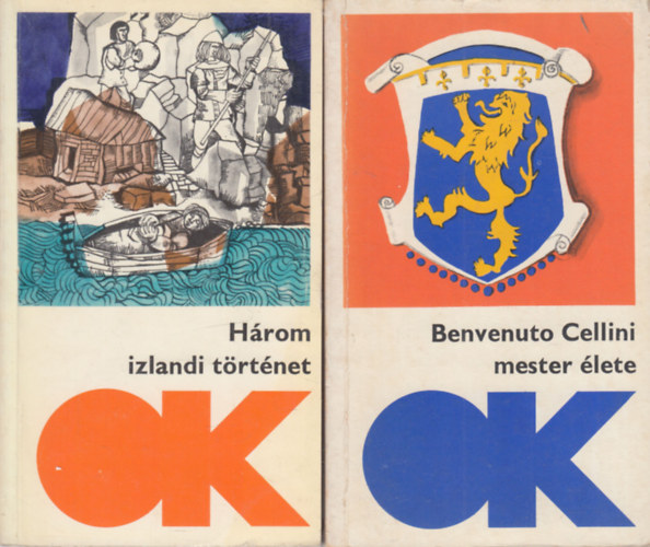 2 db. Olcs� k�nyvt�r (H�rom izlandi t�rt�net + Benvenuto Cellini mester �lete)
