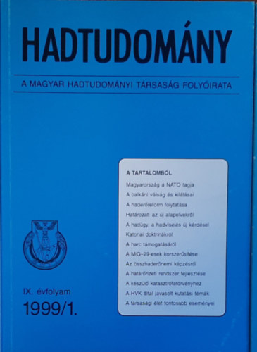 Hadtudomny - 1999/1.
