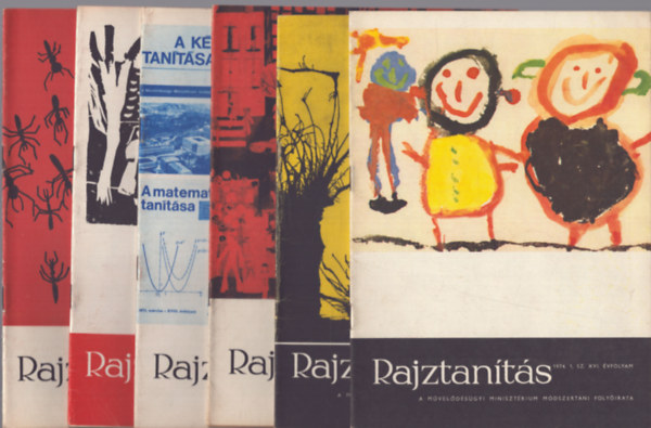 Aradi Jen szerk. - Rajztants - Az Oktatsi Minisztrium mdszertani folyirata - XVI.vf. 1974/1-6.szm teljes vfolyam