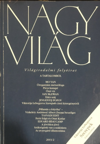 F�zsy Anik� - Nagy vil�g LVIII. �vf. 2013/2