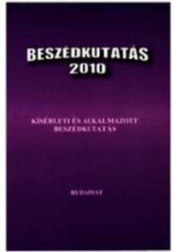 Beszdkutats 2010