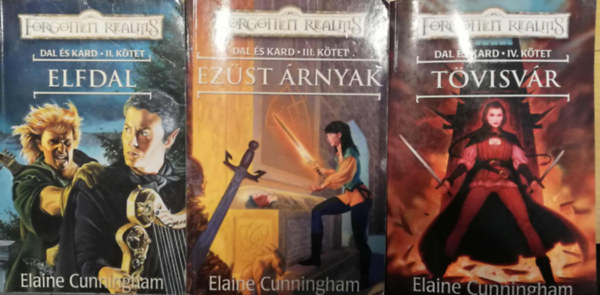 Elaine Cunningham - Daé és Kard Forgotten Realms II III IV kötet (Elfdal, Ezüst árnyak, Tövisvár)