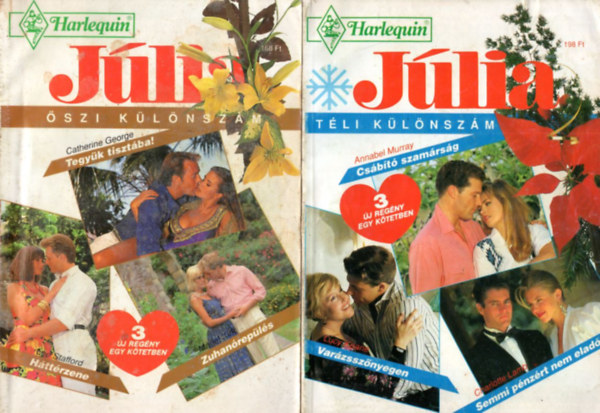 Charlotte Lamb, Lucy Keane Annabel Murray - 4 db J�lia k�l�nsz�m: 1993. �vf. 1. tavasz, 2. ny�r,  4. �sz, 5. t�l ,