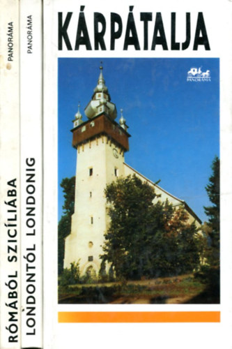 T�bb szerz� - 3 db Panor�ma k�tet (K�rp�talja-R�m�b�l Szicili�ba-Londont�l Londonig)