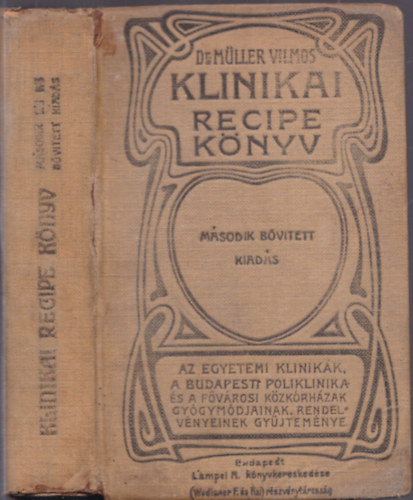 Müller Vilmos dr. - Klinikai recipe könyv