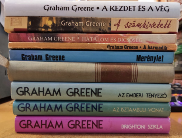 Graham Greene - 9 db Graham Greene: A csendes amerikai/Havannai embernk; A harmadik; A kezdet s a vg; A szmkivetett; Az emberi tnyez; Az isztambuli vonat; Brightoni szikla; Hatalom s dicssg; Mernylet