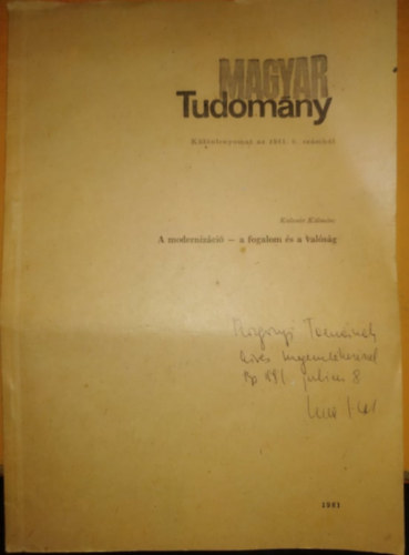 Kulcsr Klmn - A modernizci - a fogalom s a valsg