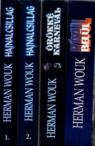 Herman Wouk - 4 db Herman Wouk könyv 3 mű ( 4 kötetben ) ( Hajnal csillag 1-2. kötet + örökké karnevál + Kívül belül )