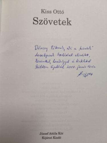 Kiss Ott� - Sz�vetek