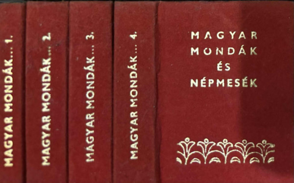 Harsányi László (szerk.) - Magyar mondák és népmesék I.-IV. - minikönyv