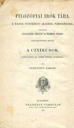 Sebestyén Károly - A cinikusok