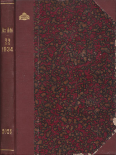 Dr. Klug Emil Szent-Pály Sándor - Az adó XXII. évfolyam (Adó és Mértékügyi Szemle)