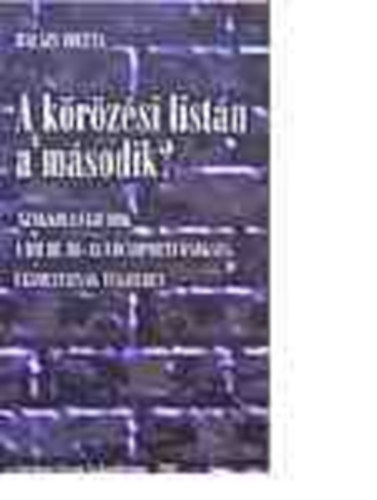 Bal�zs Zolt�n - A k�r�z�si list�n a m�sodik?