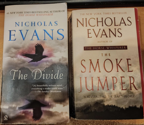 Nicholas Evans - 2 db Nicholas Evans: The Divide + The Smoke Jumper