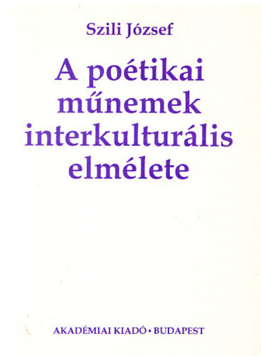 Szili J�zsef - A po�tikai m�nemek interkultur�lis elm�lete