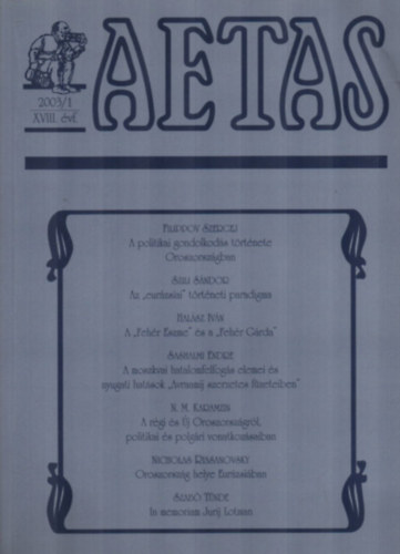 T�th Szergej - AETAS-T�rt�nettudom�nyi foly�irat.