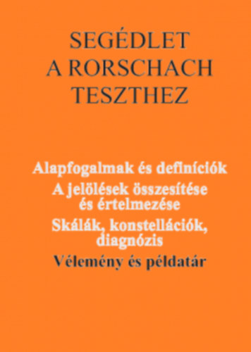 Seg�dlet a Rorschach teszthez 4.