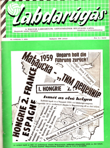 Szerkesztbizottsg - Labdargs 1960 (VI. vfolyam 1-12. sz. teljes)