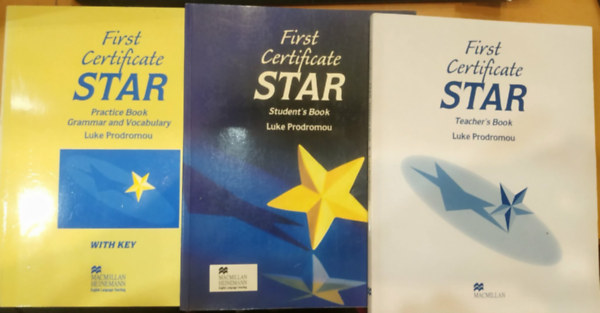 Luke Prodromou - 3 db First Certificate Star: Practice Book with Key + Student's Book + Teacher's Book (3 CD)