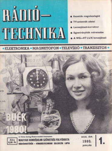 Stefanik Pl fszerk. - Rditechnika XXX. vfolyam ( 1980 teljes 1-12. sz. )