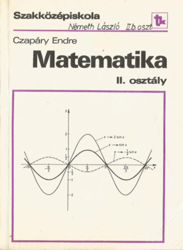 Czap�ry Endre - Matematika II. oszt�ly - a szakk�z�piskola II. oszt�lya sz�m�ra